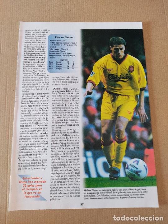 Collezionismo sportivo: MICHAEL OWEN LIVERPOOL REPORTAJE 1 PAG REVISTA DON BAL&Oacute;N A&Ntilde;OS 90 + ARGENTINA FILLOL BIZARRI PIOJO