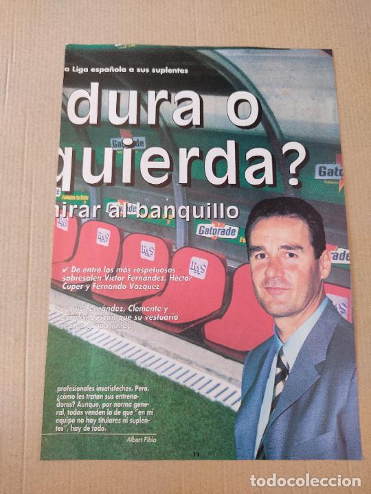 Collezionismo sportivo: VICTOR FERNANDEZ ENTRENADOR REPORTAJE TIPO POSTER 1 PAG REVISTA DON BAL&Oacute;N A&Ntilde;OS 90