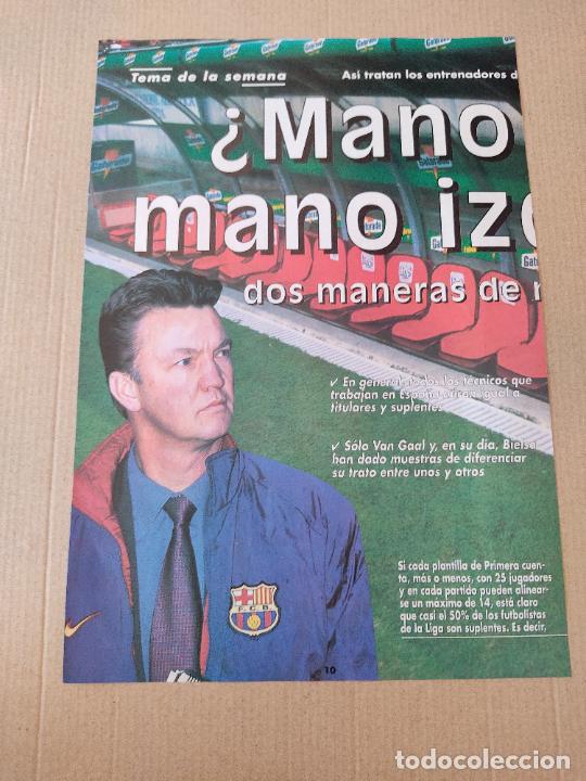 Collezionismo sportivo: LOUIS VAN GAAL REPORTAJE TIPO POSTER 1 PAG REVISTA DON BAL&Oacute;N A&Ntilde;OS 90 + BARKERO VICTOR NEUVILLE