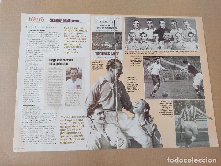 Collezionismo sportivo: SIR STANLEY MATTHEWS INGLATERRA REPORTAJE 3 PAG REVISTA DON BAL&Oacute;N A&Ntilde;OS 90