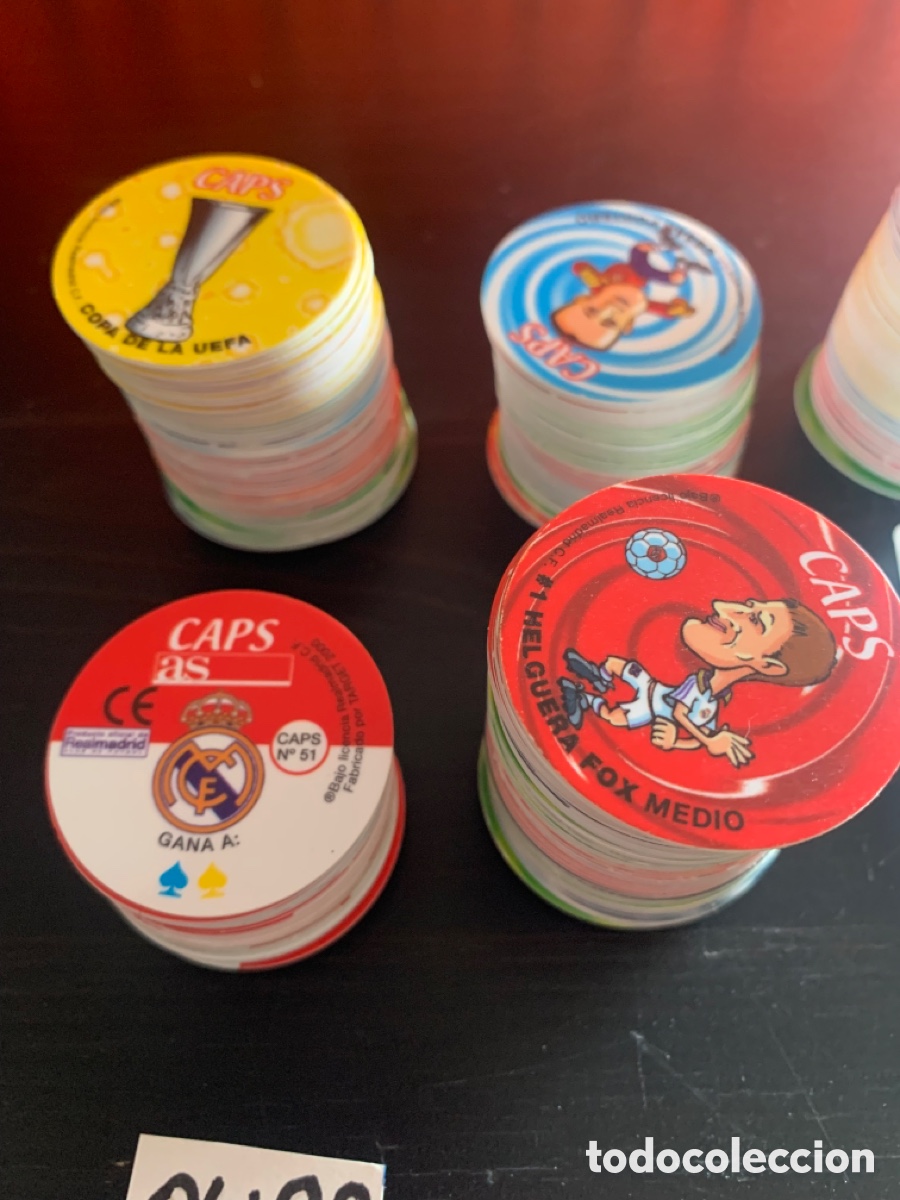 Coleccionismo deportivo: Lote de tazos caps - Foto 2