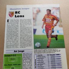 PHILIPPE BRUNEL 2000 RC LENS / FRANCE FICHE ONZE MONDIAL COLLECTION PHILIPPE BRUNEL 2000 RC LENS / FRANCE FICHE ONZE MONDIAL COLLECTION