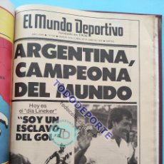 Coleccionismo deportivo: TOMO 30 DIARIO MUNDO DEPORTIVO JUNIO 1986 MUNDIAL MEXICO 86 WORLD CUP ARGENTINA MARADONA ESPAÑA. Lote 380717364
