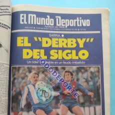 Coleccionismo deportivo: TOMO 28 DIARIO MUNDO DEPORTIVO FEBRERO 1987 - BARÇA 86/87 RCD ESPANYOL CE SABADELL POSTERS. Lote 381692514