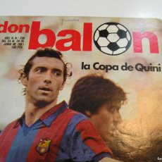 Coleccionismo deportivo: REVISTA DON BALON NUMERO 298 , 23 - 29 JUMIO DE 1981 POSTER BARCELONA CLUB DE FUTBOL. Lote 384158304