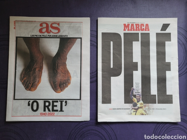 Coleccionismo deportivo: Marca y As muerte Pel&eacute; - Foto 1