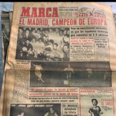 Coleccionismo deportivo: PRIMERA COPA EUROPA REAL MADRID DIARIO MARCA. Lote 386569724