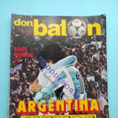 Coleccionismo deportivo: DON BALON Nº 142 1978 ESPECIAL ARGENTINA CAMPEON MUNDIAL 78 KEMPES HOLANDA