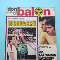 Coleccionismo deportivo: REVISTA DON BALON Nº 189 BARÇA CAMPEON RECOPA EUROPA 78/79 BARCELONA 1978/1979 POSTER UD LAS PALMAS. Lote 387369274
