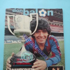 Coleccionismo deportivo: REVISTA DON BALON Nº 400 FC BARCELONA CAMPEON COPA DEL REY 82/83 BARÇA MARADONA POSTER 1982/1983. Lote 387417649