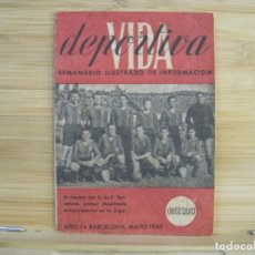 Coleccionismo deportivo: VIDA DEPORTIVA-FC BARCELONA-MINI REVISTA OBSEQUIO-AÑO 1945-VER FOTOS-(K-8726). Lote 388877519