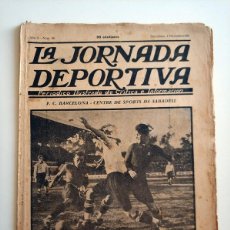 Coleccionismo deportivo: LA JORNADA DEPORTIVA NUMERO 86 DEL 4 DICIEMBRE 1922, F.C. BARCELONA - SABADELL, ETC