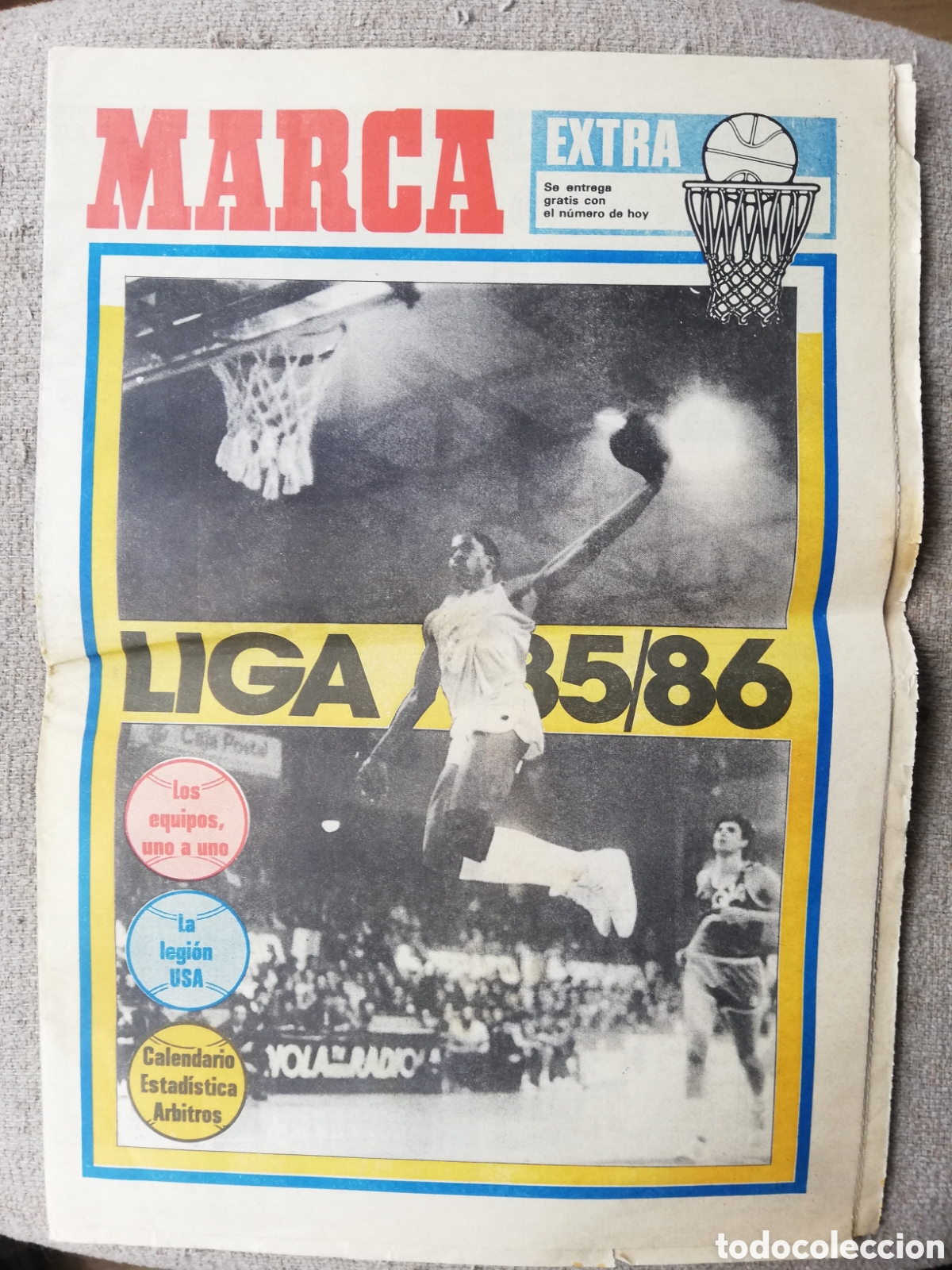 Collectionnisme sportif: Marca extra baloncesto liga 85/86. 1985 1986
