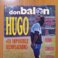 Coleccionismo deportivo: REVISTA DEPORTIVA DON BALÓN. Nº758 2/8 MAYO 1990. HUGO, ES IMPOSIBLE REEMPLAZARTE