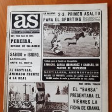 Coleccionismo deportivo: AS, PERIÓDICO DEPORTIVO. AÑO 1980