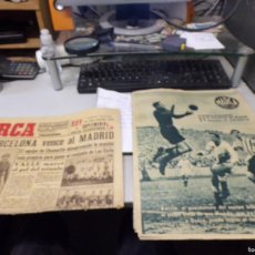 Coleccionismo deportivo: PERIODICO MARCA CON SUPLEMENTO FUTBOL MADRID BILBAO ATLETICO BARCELONA 4 ENERO 1944. Lote 400618774