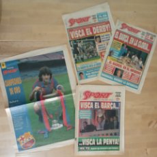 Coleccionismo deportivo: SPORT 1992. RECIBIMIENTO AL CAMPEON DE EUROPA F.C. BARCELONA + POSTER BAKERO + PORTADAS. Lote 401246604