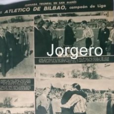 Coleccionismo deportivo: ATH. BILBAO. CAMPEÓN DE LIGA 1942-1943. HOJA DE REVISTA