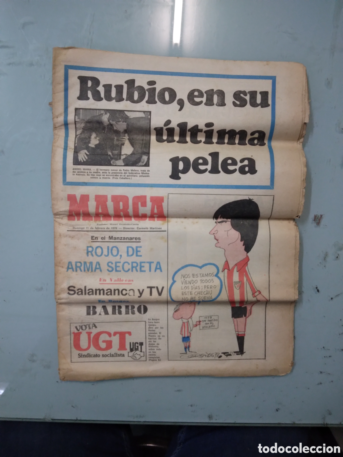 Sports collectibles: Diario Marca, 15.02.1973