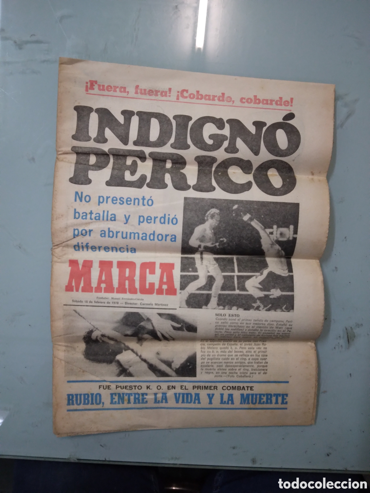 Sports collectibles: Diario Marca, 18.02.1973