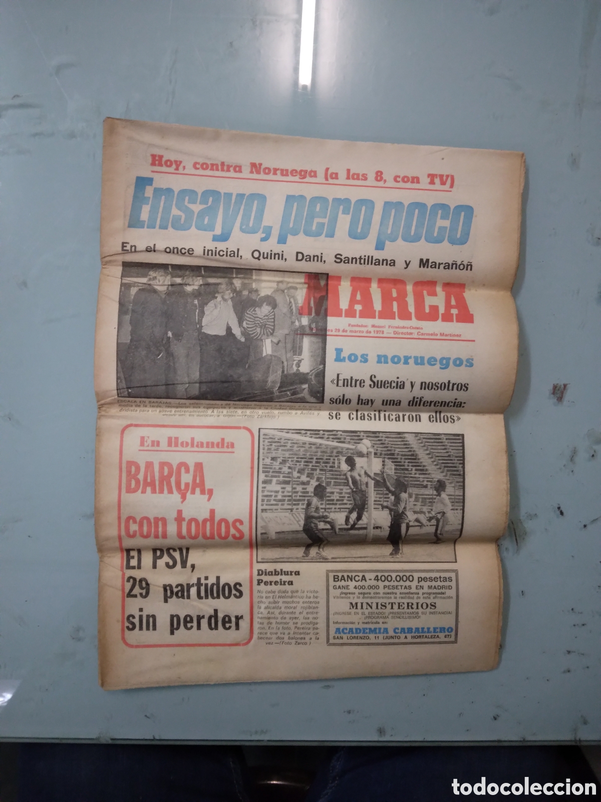 Sports collectibles: Diario Marca,29.03.1973
