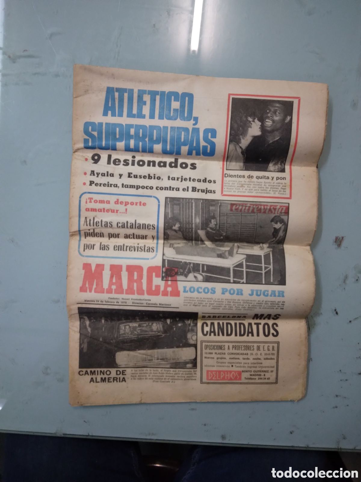 Sports collectibles: Diario Marca, 24.02.1973