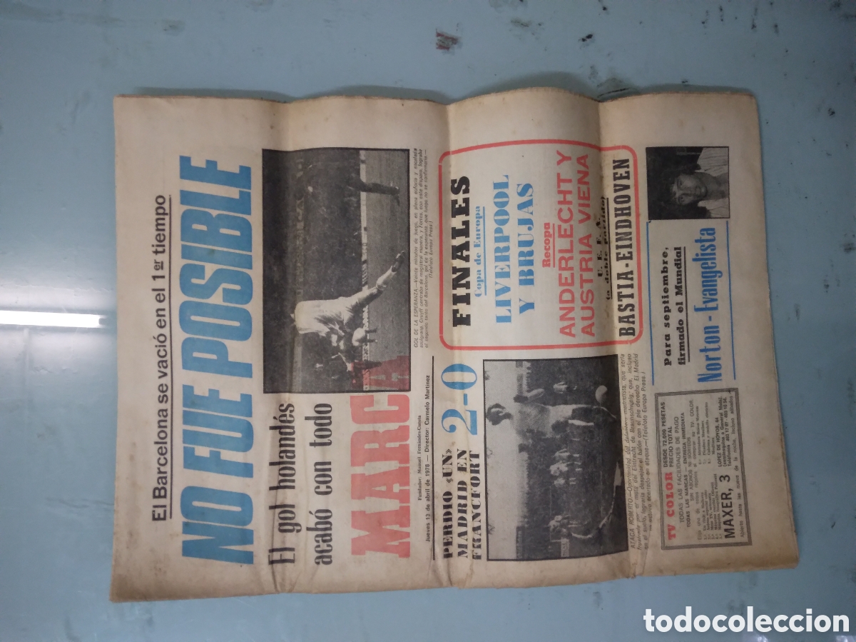 Sports collectibles: Diario Marca, 13.04.1973
