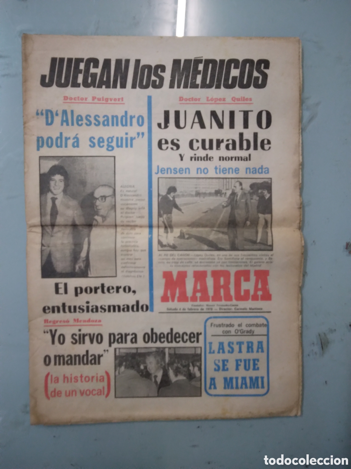 Sports collectibles: Diario Marca, 04.02.1973