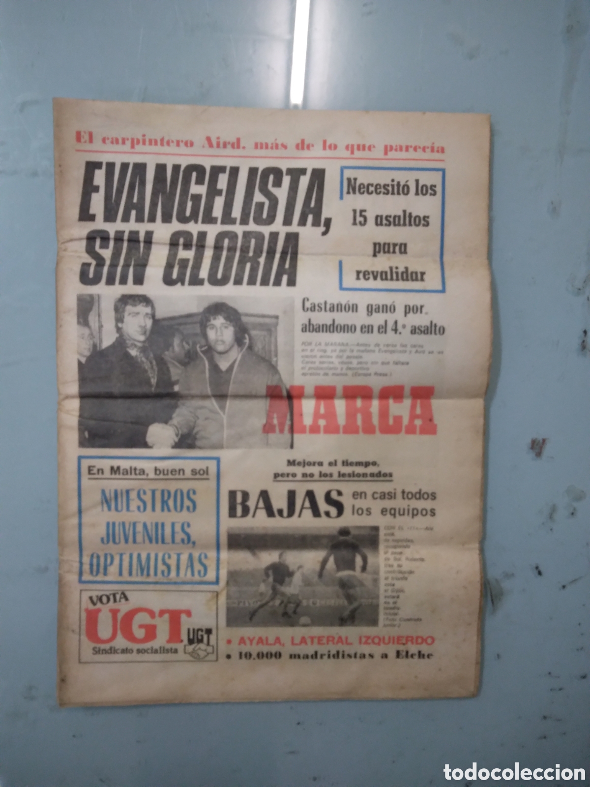 Sports collectibles: Diario Marca, 04.03.1973