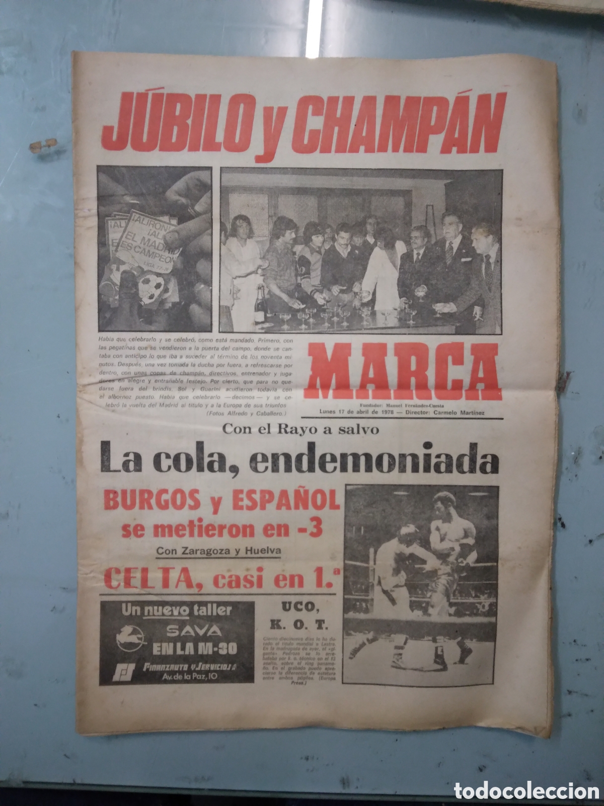 Sports collectibles: Diario Marca, 17.04.1978
