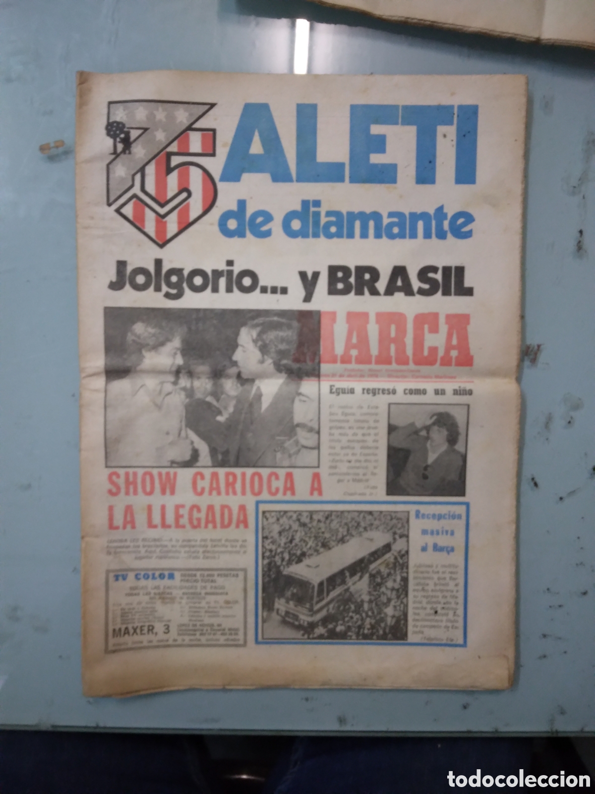Sports collectibles: Diario Marca, 21.94.1978