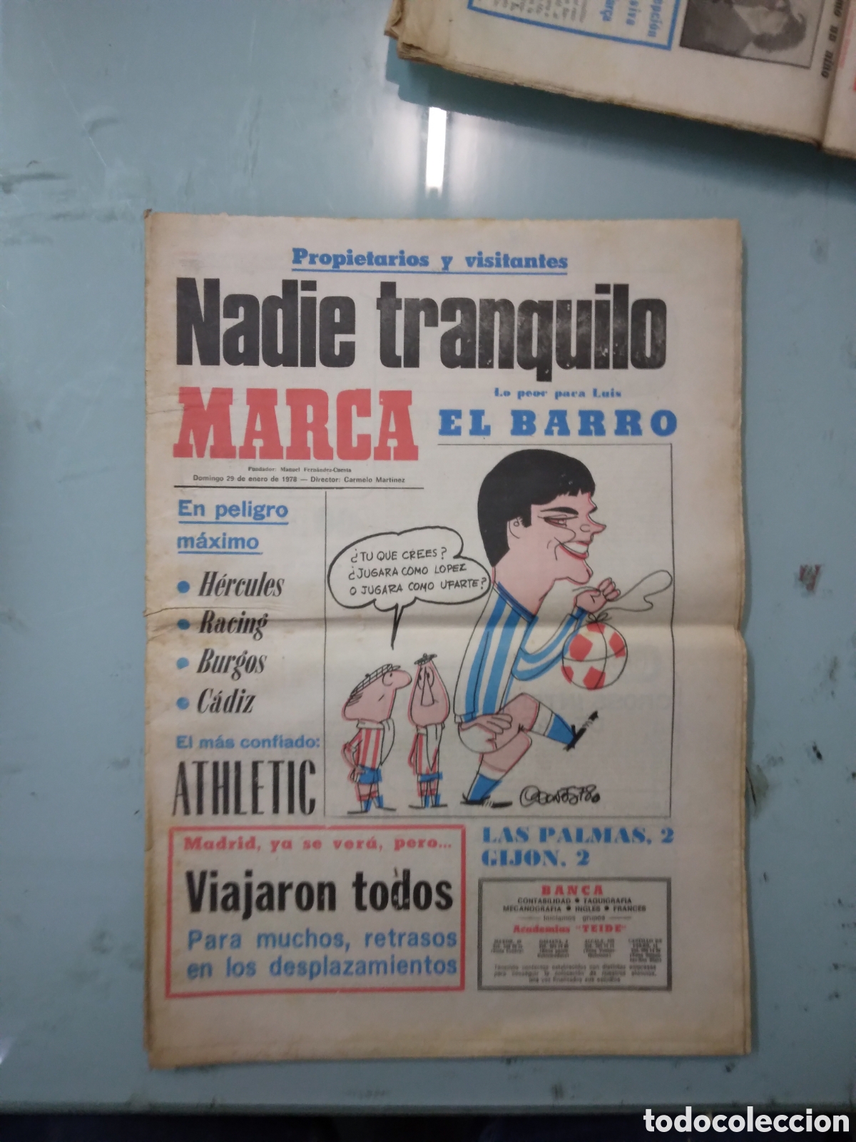 Sports collectibles: Diario Marca,29.01.1978