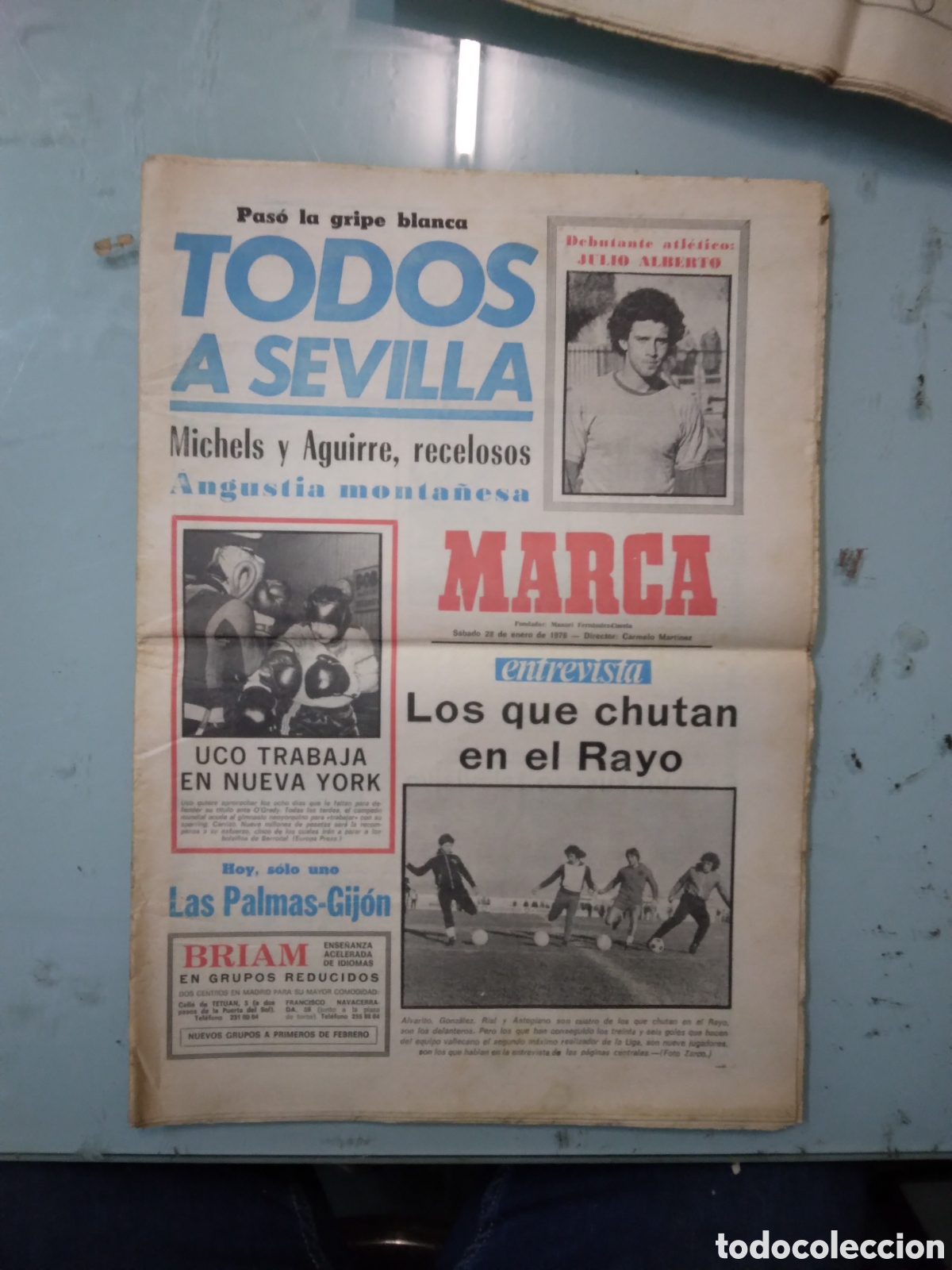 Sports collectibles: Diario Marca,28.01.1978