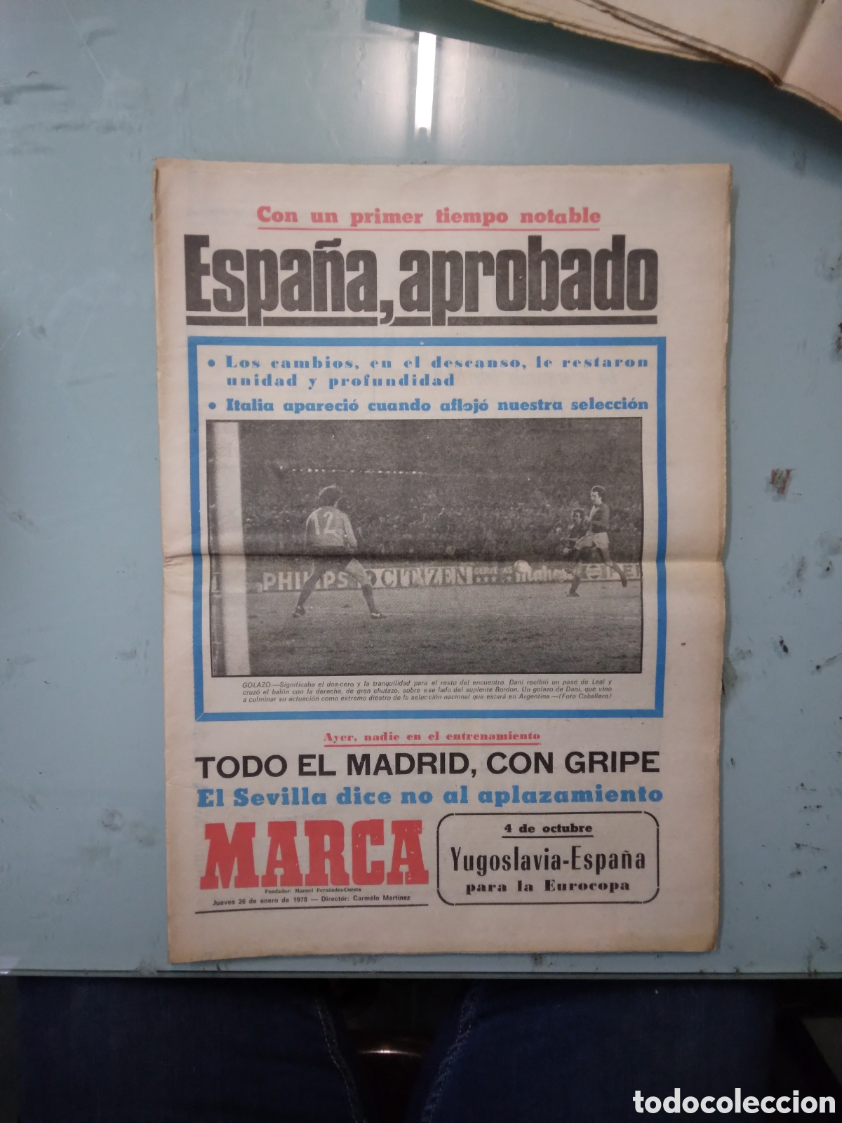 Sports collectibles: Diario Marca,28.01.1978