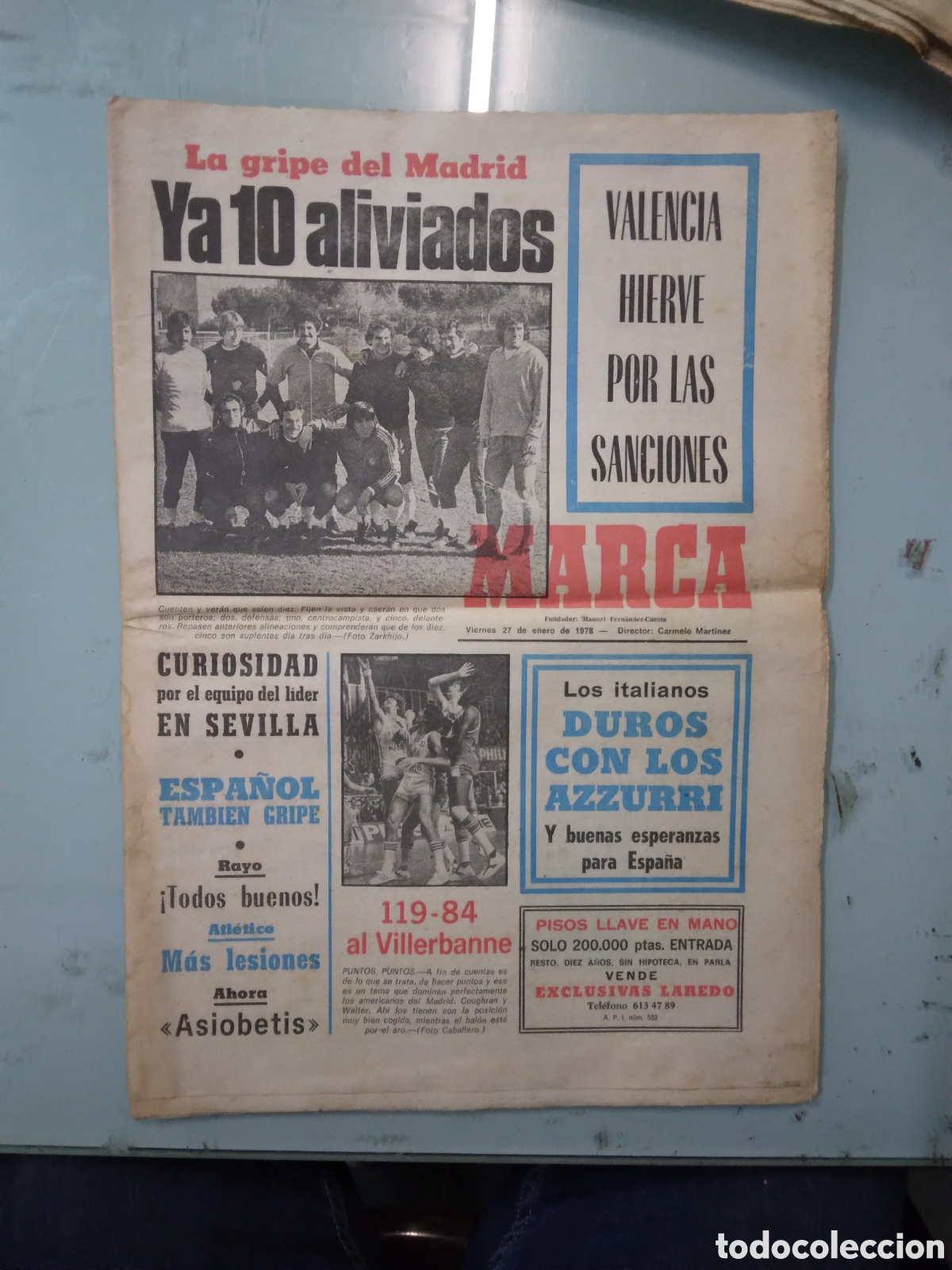Sports collectibles: Diario Marca, 27.01.1978