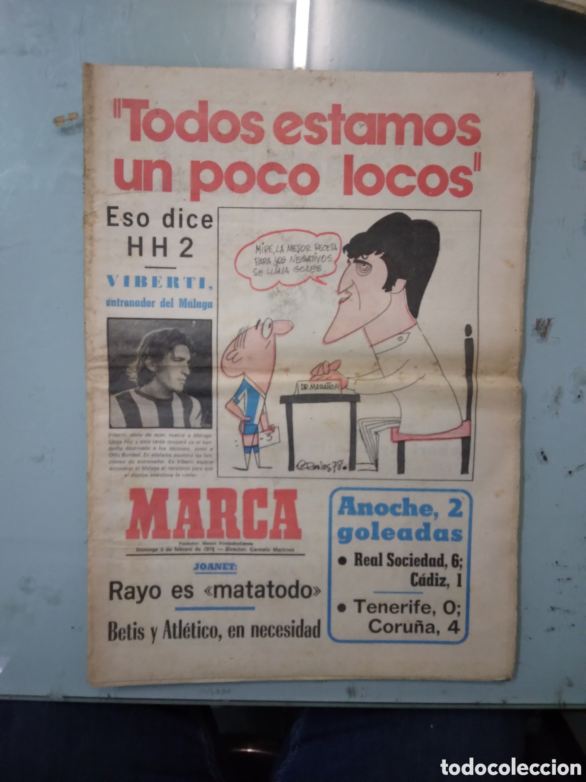 Sports collectibles: Diario Marca, 05.02.1978