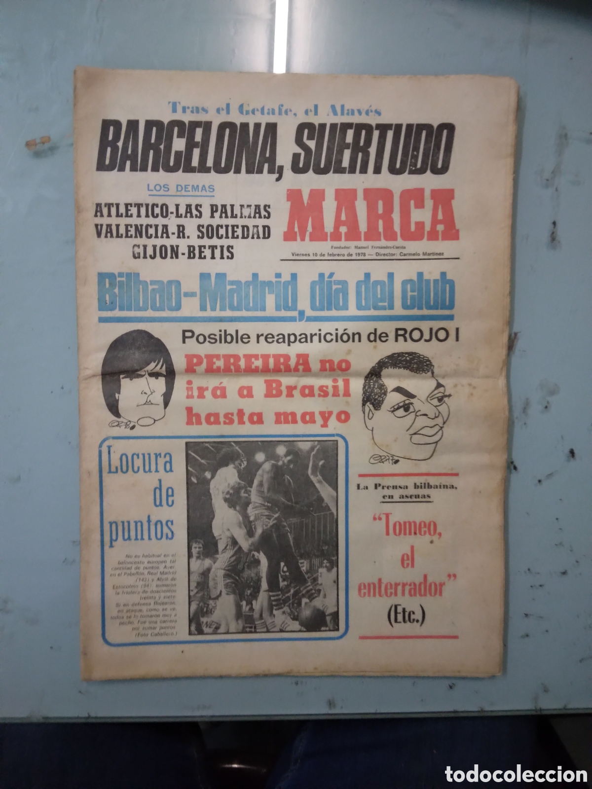 Sports collectibles: Diario Marca,10.02.1978
