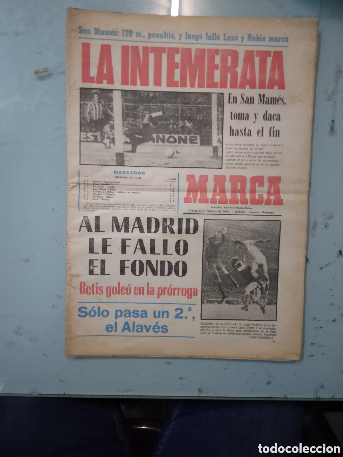 Sports collectibles: Diario Marca,09.02.1978