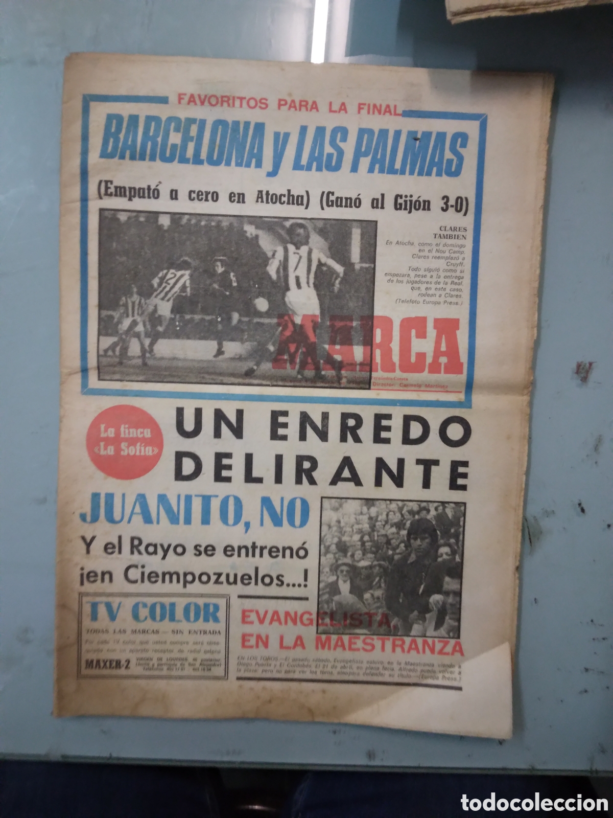 Sports collectibles: Diario Marca.09.03.1978