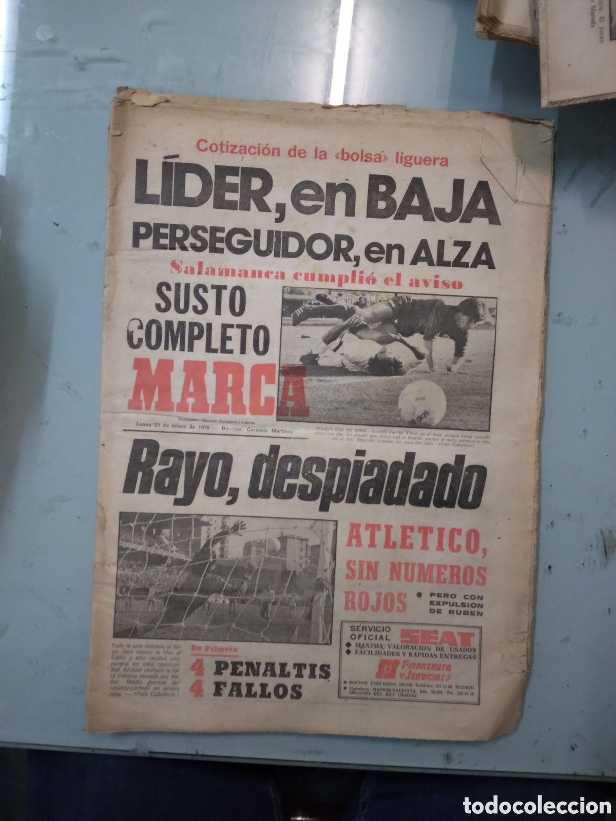 Sports collectibles: Diario Marca,23.01.1978