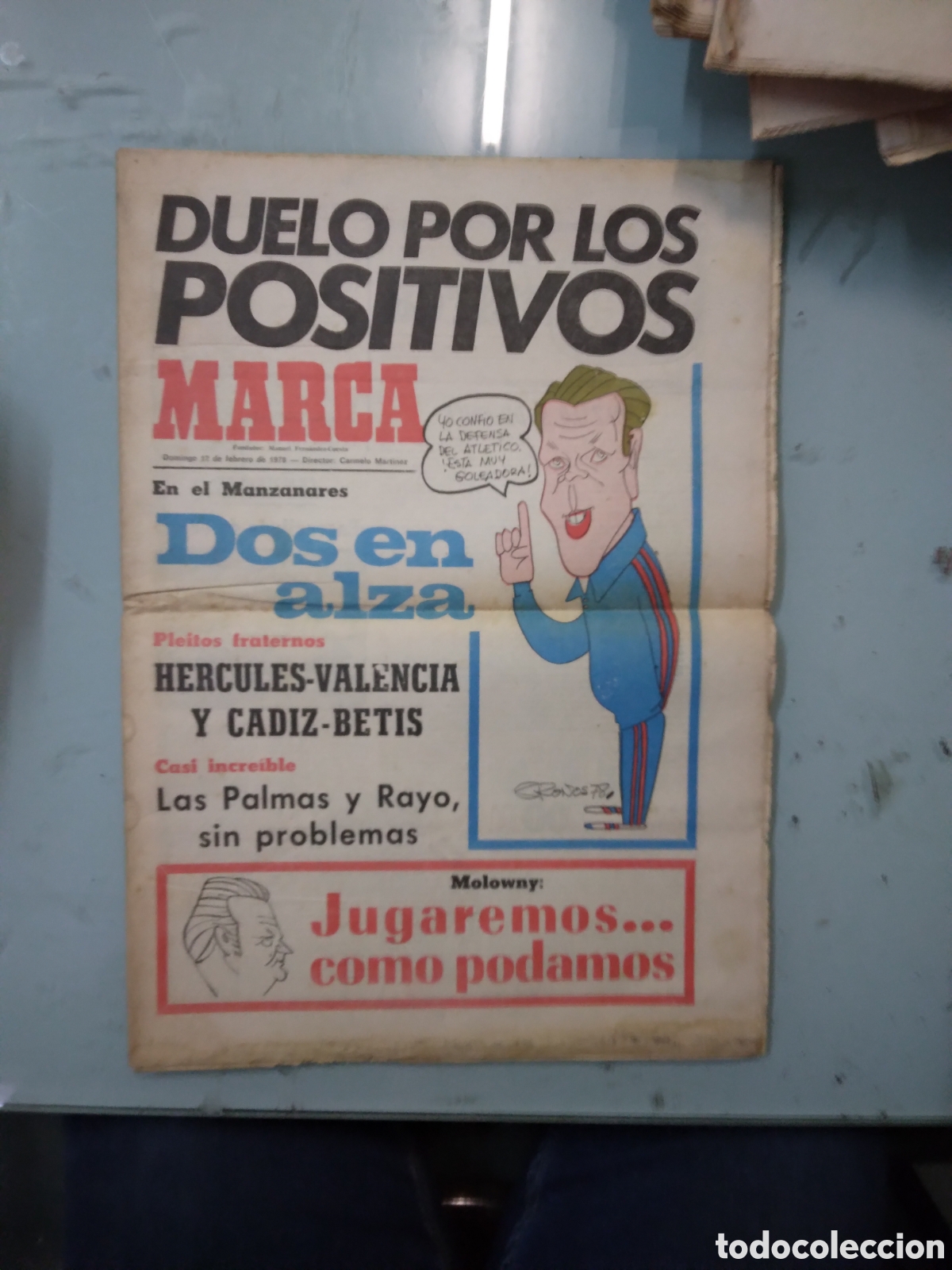 Sports collectibles: Diario Marca,12.02.1978