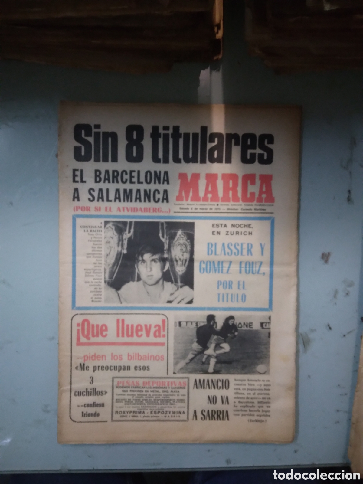 Coleccionismo deportivo: Marca, 1975, 8 marzo - Foto 1