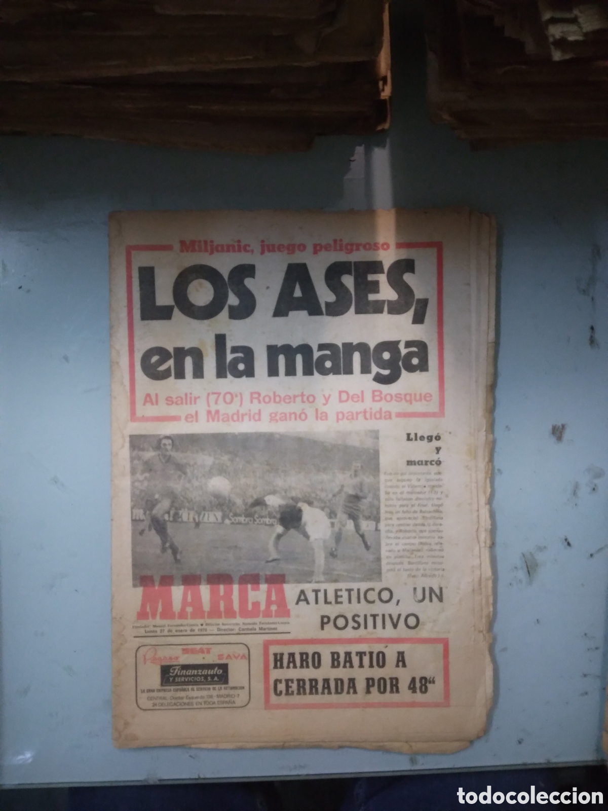 Coleccionismo deportivo: Marca, 1975,27 enero - Foto 1