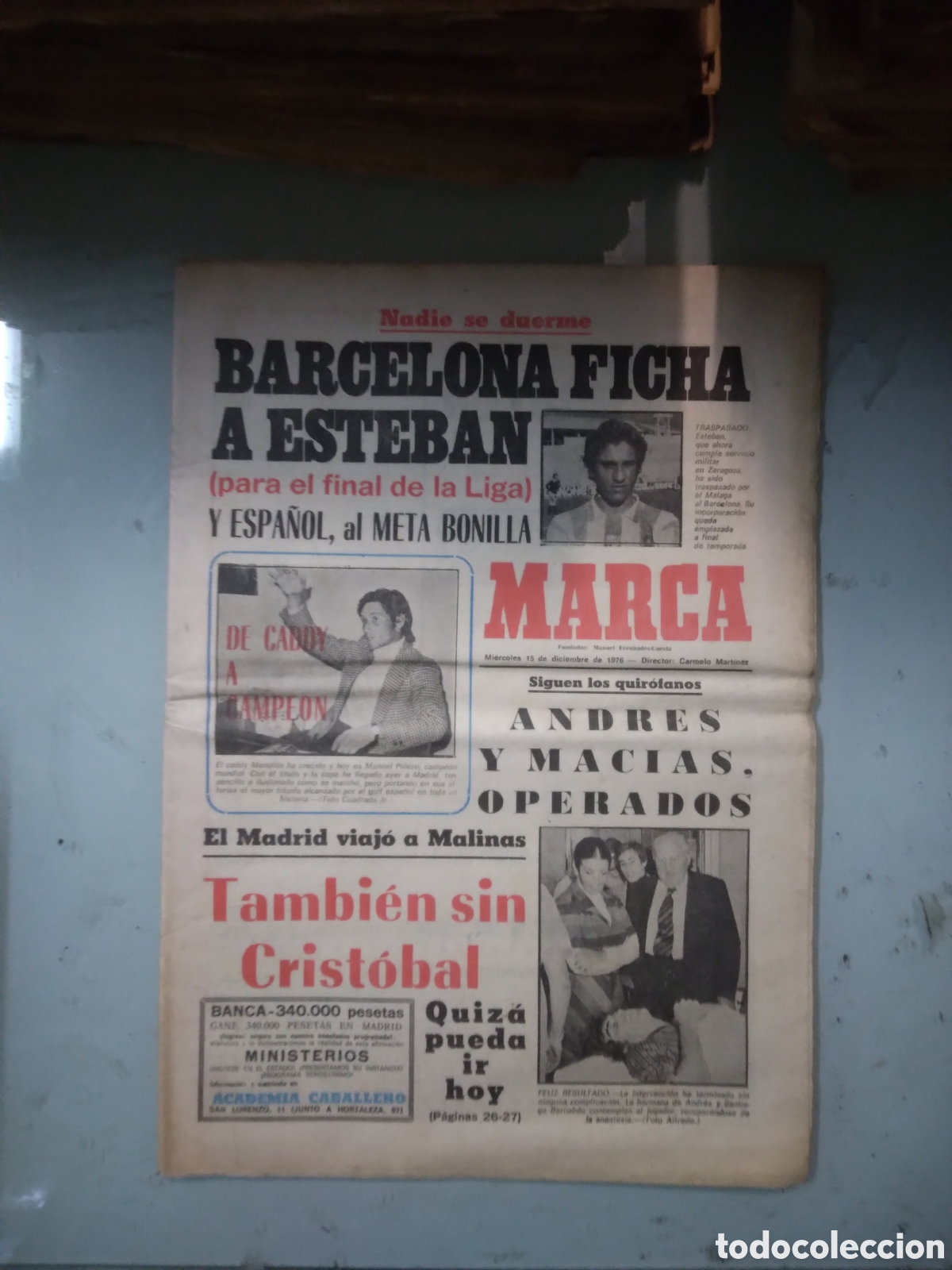 Collectionnisme sportif: Marca, 1975,15 diciembre