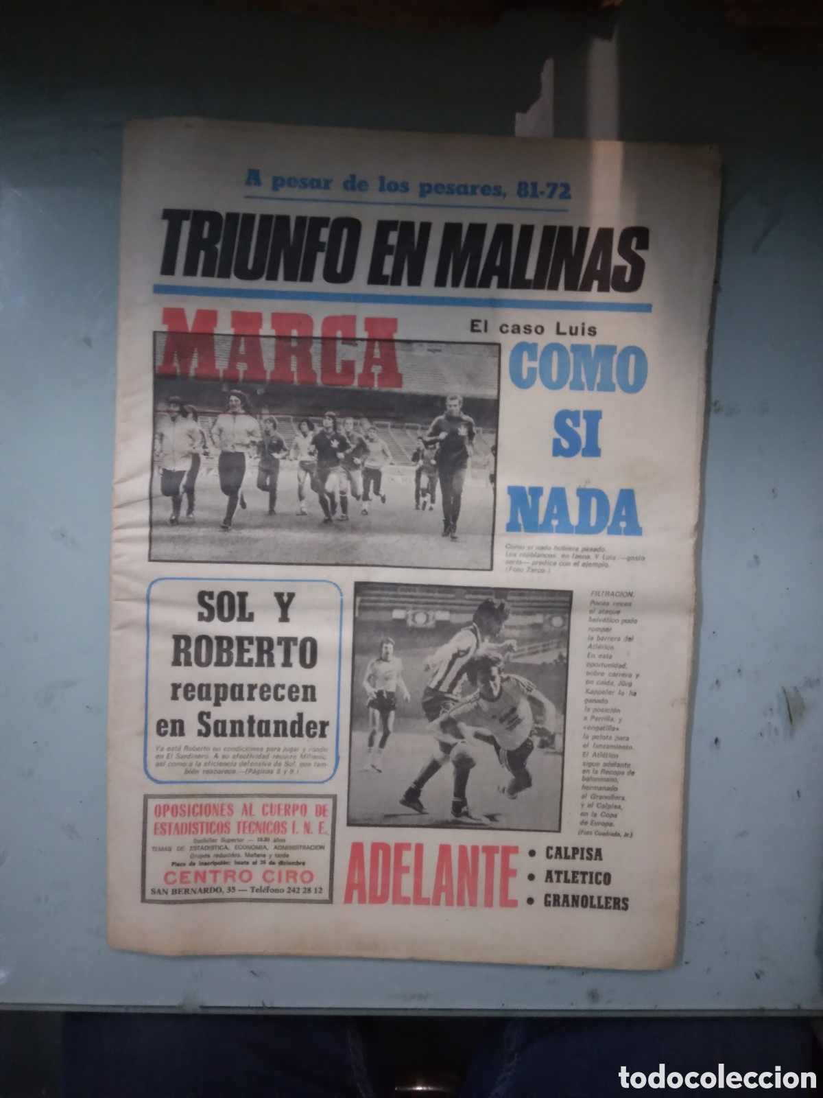 Collectionnisme sportif: Marca, 1976,17 diciembre