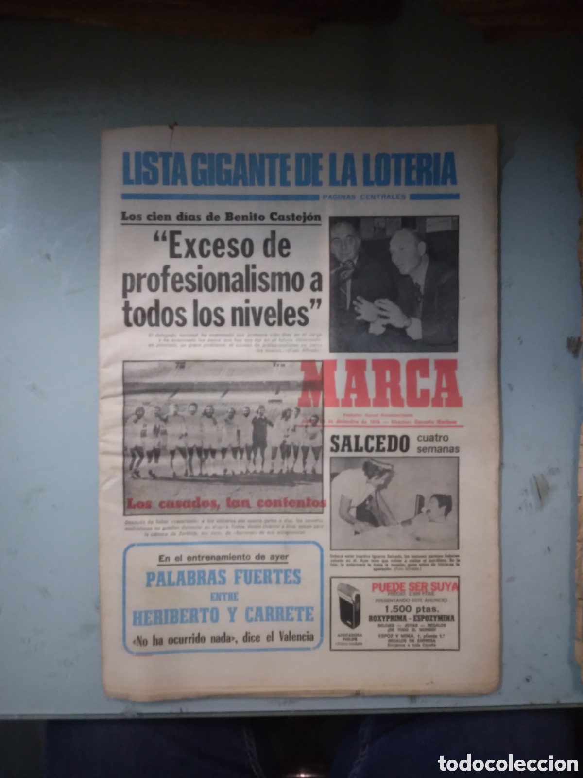 Coleccionismo deportivo: Marca, 1976, 26 diciembre - Foto 1