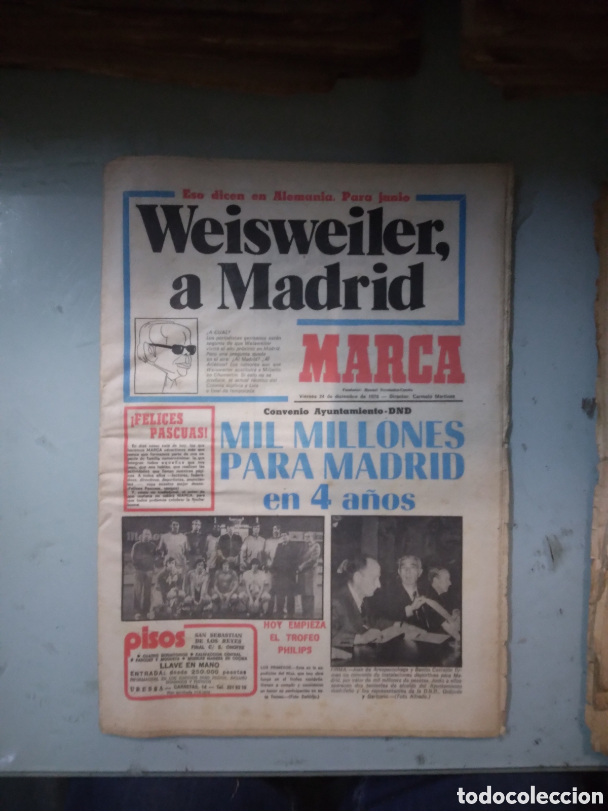 Coleccionismo deportivo: Marca, 1976, 24 diciembre - Foto 1