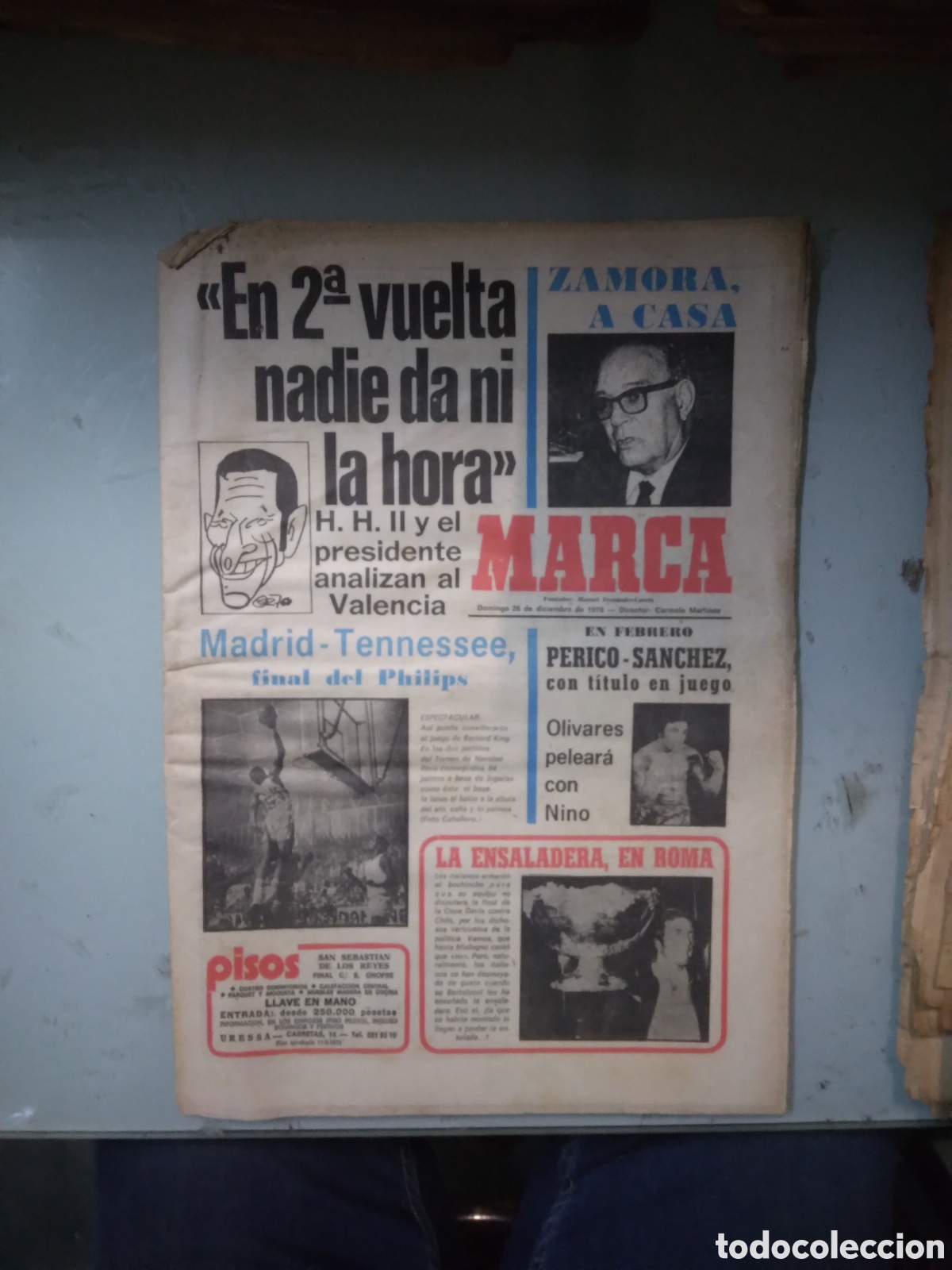 Coleccionismo deportivo: Marca, 1976, 26 diciembre - Foto 1