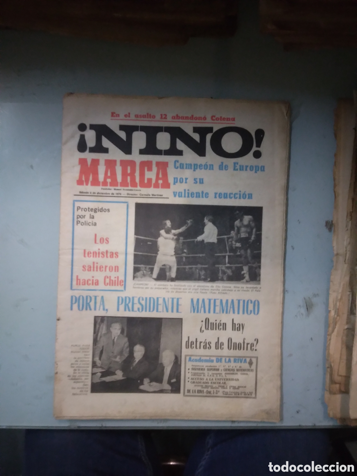 Collectionnisme sportif: Marca, 1976, 4 diciembre