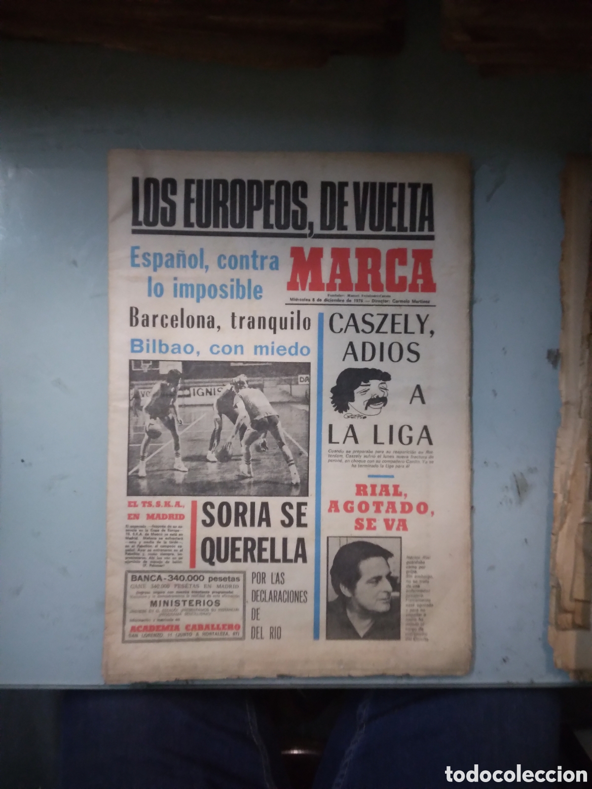 Collectionnisme sportif: Marca, 1976, 8 diciembre